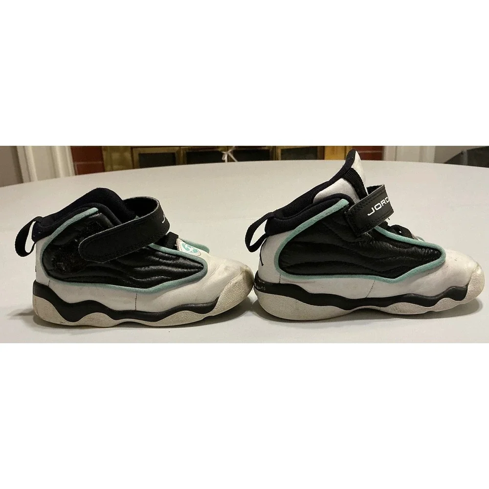 Jordan Pro Strong‎ Toddler Shoes Black White Teal DC7910-001 Size 8C Mens Kids